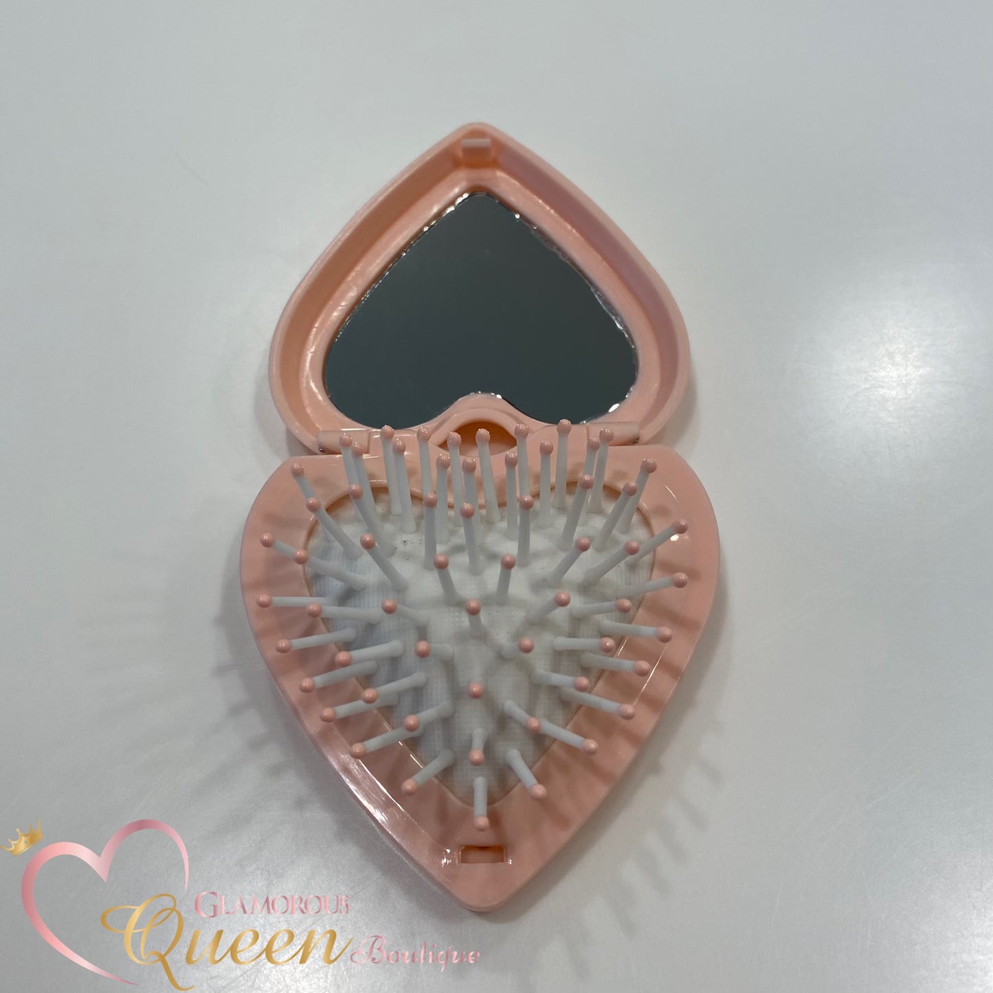 Pink Heart Shaped Mirror
